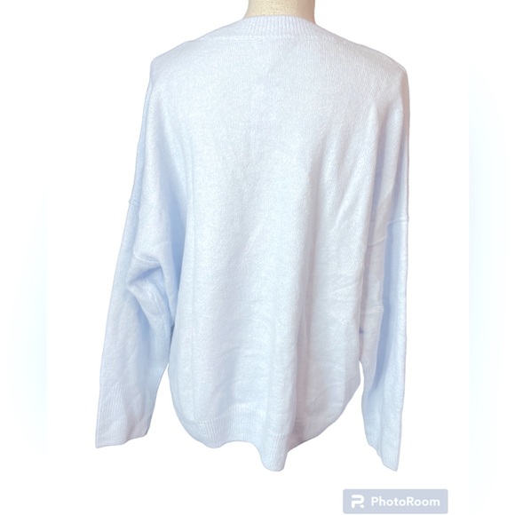 NWT Vince Camuto Icy Blue Frozen Sweater - Picture 3 of 10